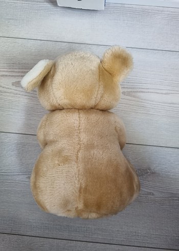 Beden Renkli Gül Detaylı Kahverengi Peluş Oyuncak