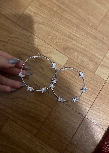 Kelebekli halka küpe - Görsel 3