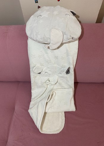 Beyaz Desenli Çocuk Uyku Battaniye ve Aksesuarı - Görsel 2