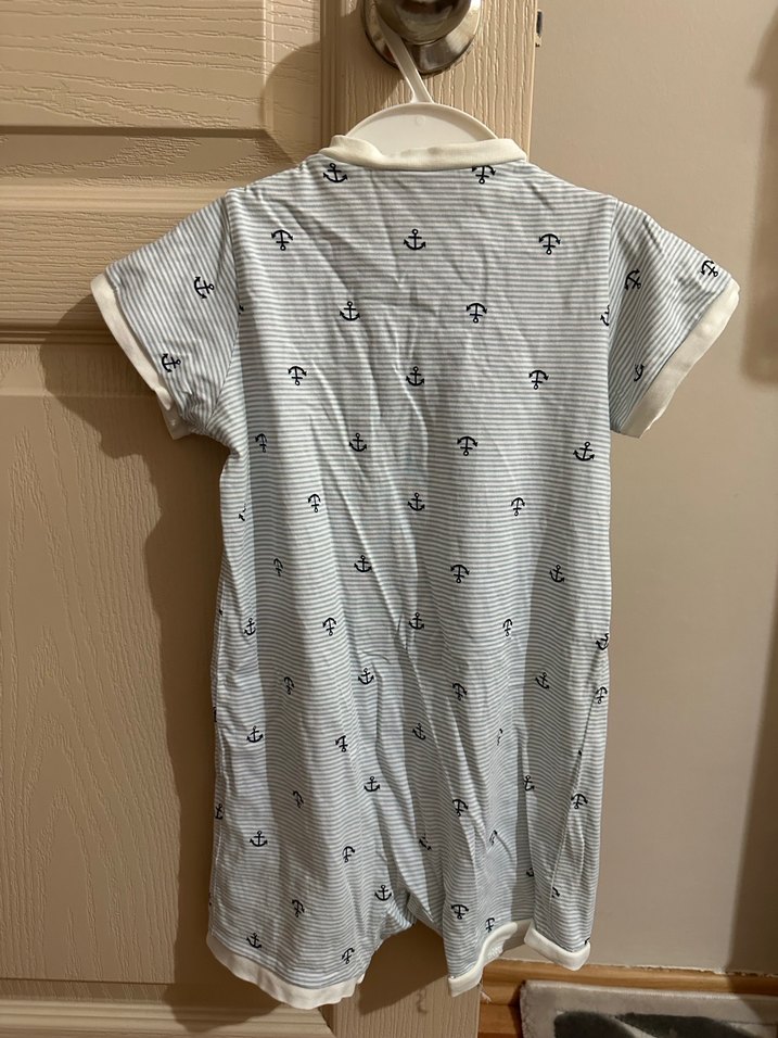 Gri Kısa Kollu Bebek Tulum - Görsel 3