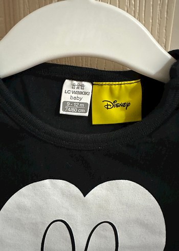 Çocuk Siyah Mickey Baskılı Kısa Kollu Şortlu Tulum - Görsel 2