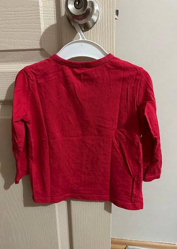 Çocuk Kırmızı Uzun Kollu Baskılı Sweatshirt - Görsel 2