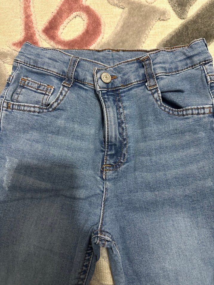 Erkek Çocuk Mavi Denim Pantolon - Görsel 2