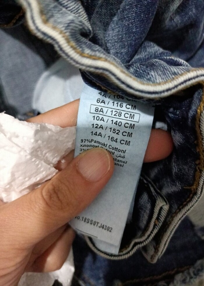 Çocuk kot etek - Görsel 3