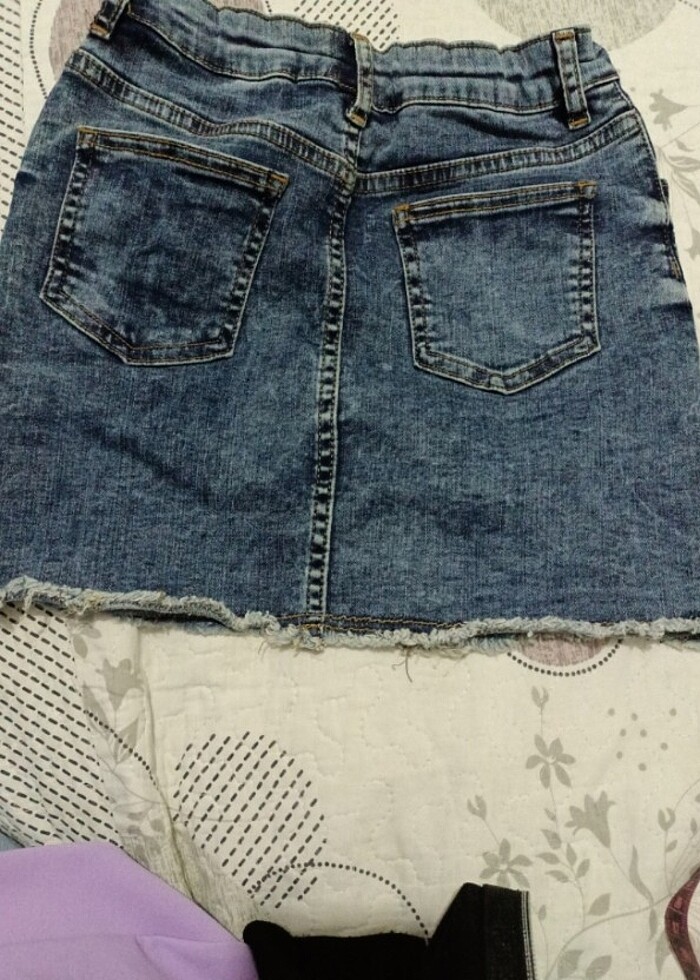 Çocuk kot etek - Görsel 4