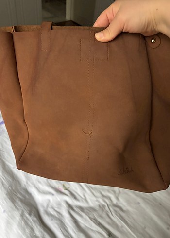 Bohem Tarzı Açık Kahverengi Deri Kadın Çanta - Görsel 4