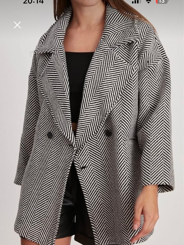 Balıksırtı desenli Kaban - Görsel 2