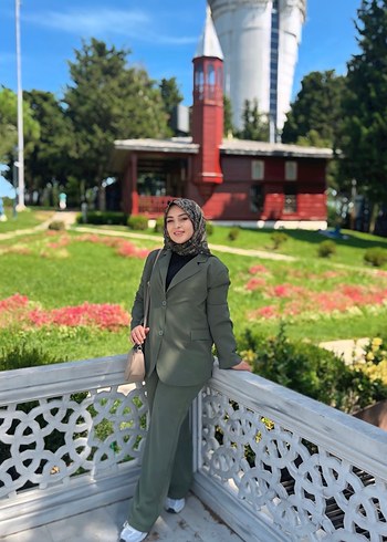 Kadın Haki Uzun Kesim Takım - Görsel 3