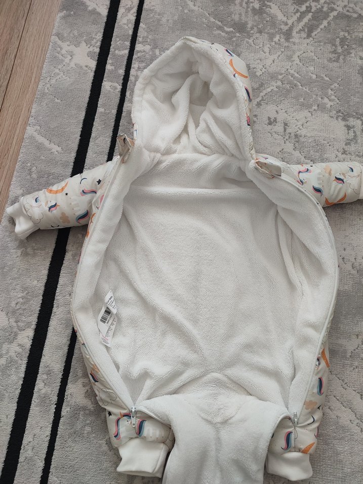 Kız Bebek Astronot Tulum Mont - Görsel 5