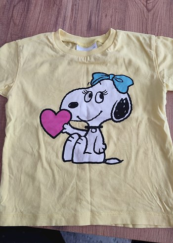 Kız Çocuk Sarı tişört - Görsel 3