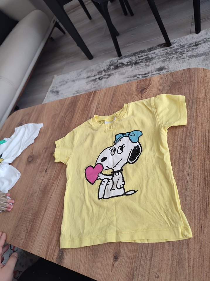 Kız Çocuk Sarı tişört - Görsel 2