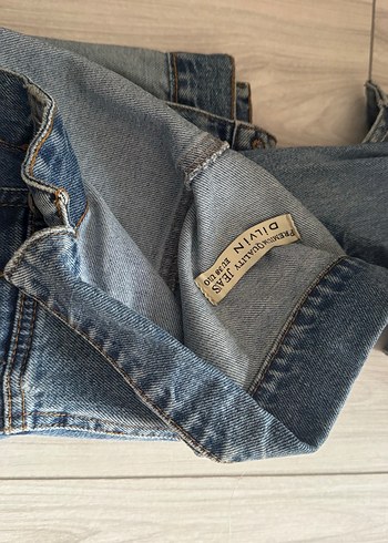 Düğmeli Mavi Kadın Denim Ceket - Görsel 2