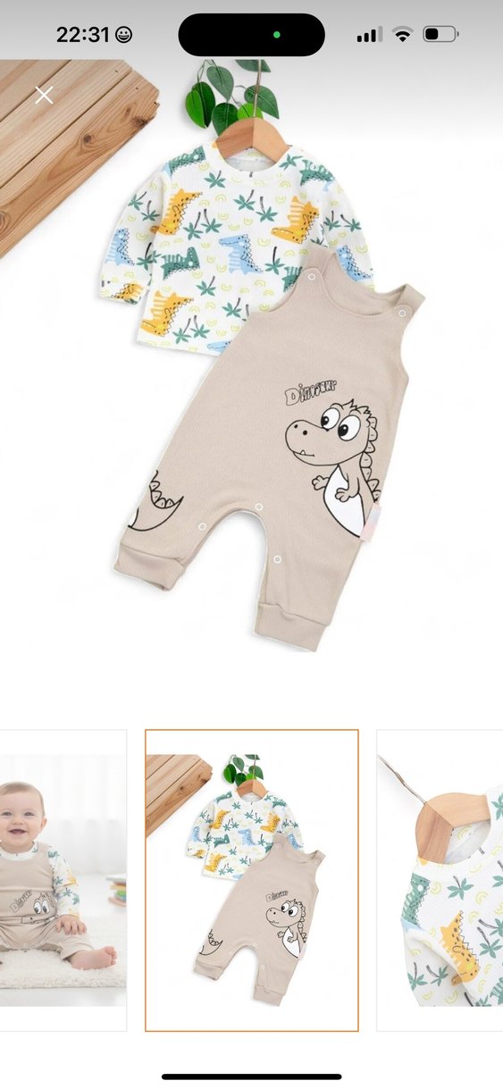 Uzun Kollu Bebek Tulum - Görsel 2