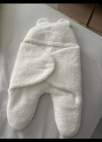 Beyaz Bebek kundak, Yumuşak Kumaş - Görsel 3