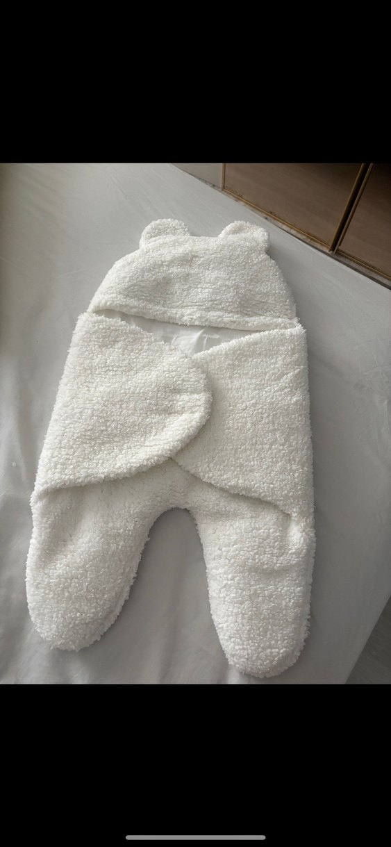 Beyaz Bebek kundak, Yumuşak Kumaş - Görsel 3