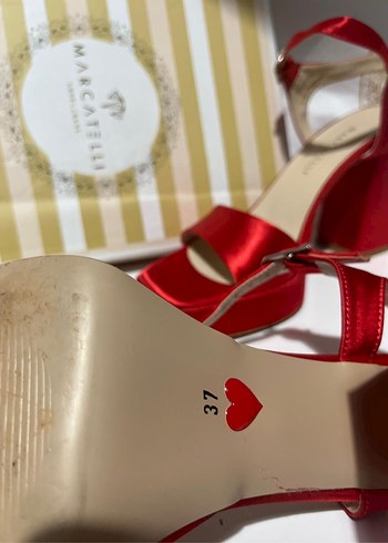Parlak Kırmızı Platform Topuklu Kadın Ayakkabı Marcatelli - Görsel 3
