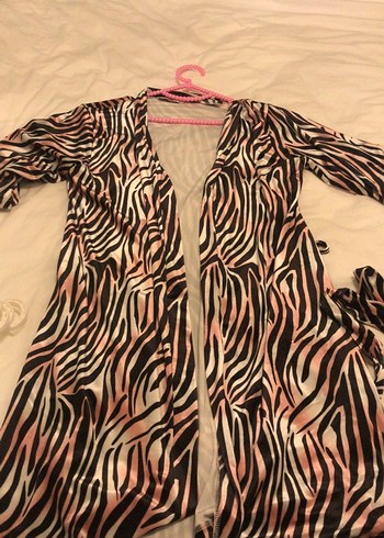 Obje kadife pijama takımı ve sabahlık - Görsel 2