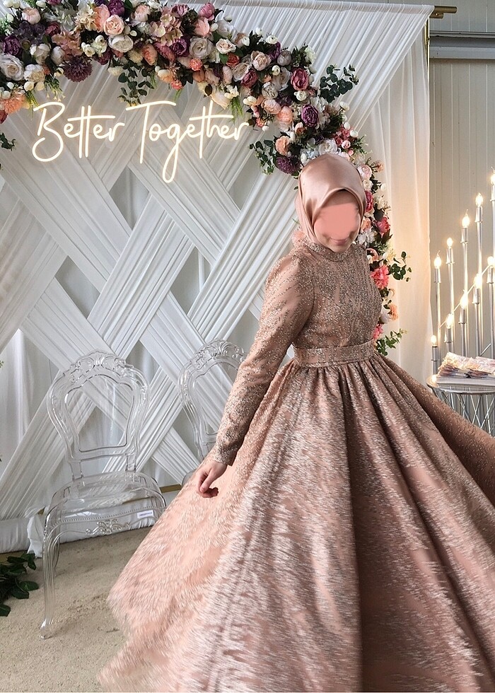 Sindy Dress Vizon Meliha Tarhanacı (Eşarp Dahil) - Görsel 2