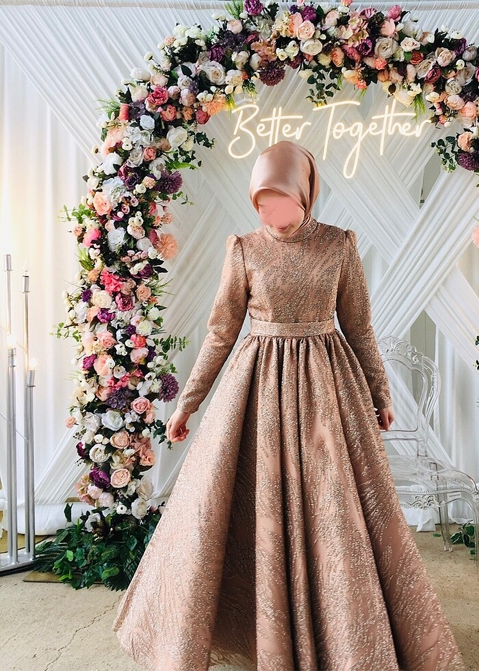 Sindy Dress Vizon Meliha Tarhanacı (Eşarp Dahil) - Görsel 4