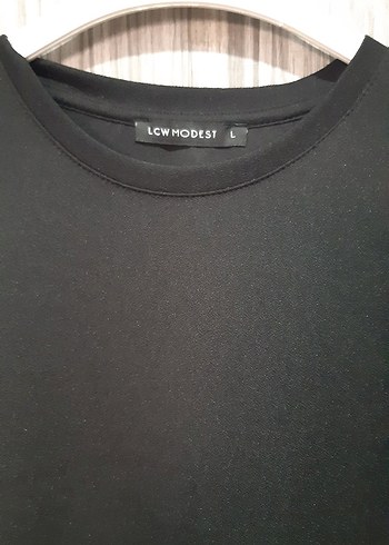 LC Waikiki Uzun Kollu Siyah V Yaka Tunik