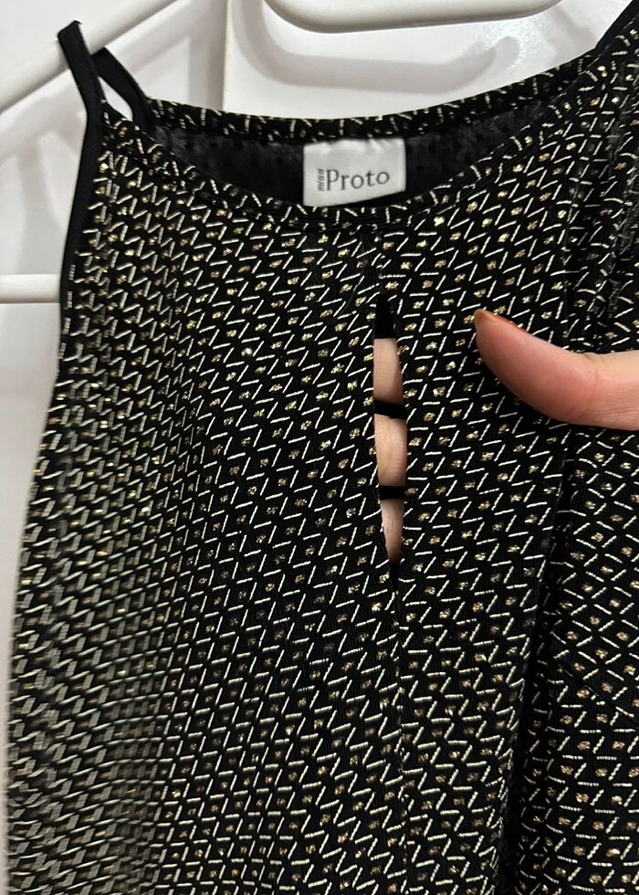 Simli Üst- Şifon Pantolon Takım - Görsel 4