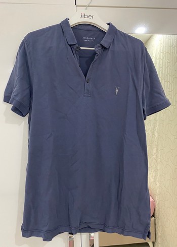 All Saints Dugmeli Mavi Erkek Polo Tisort