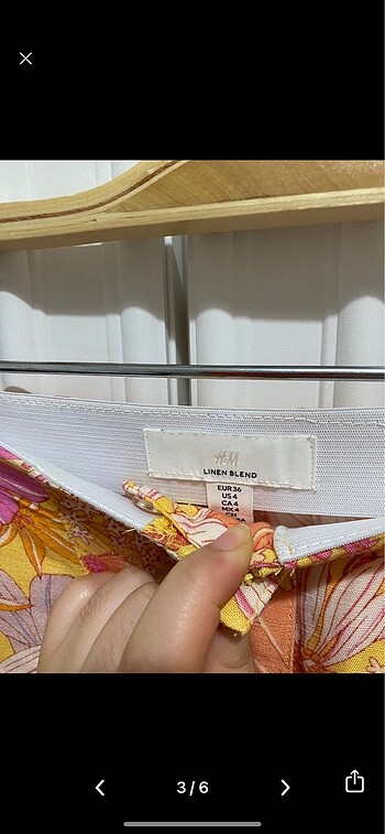 H&M Çiçekli şort