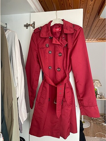 LC Waikiki LCW bordo trençkot