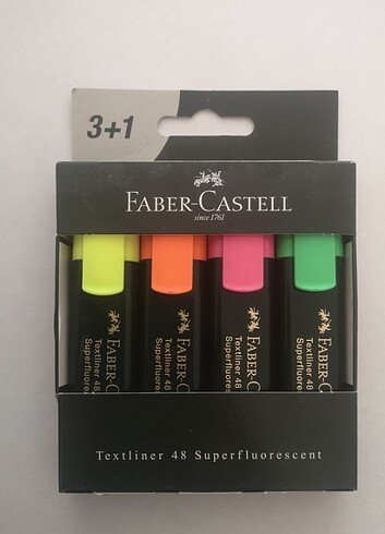Faber Castell 4lü Fosforlu Kalem Seti 
