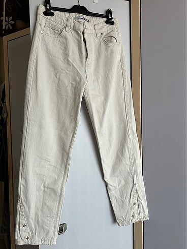 yıldız detaylı mom jean