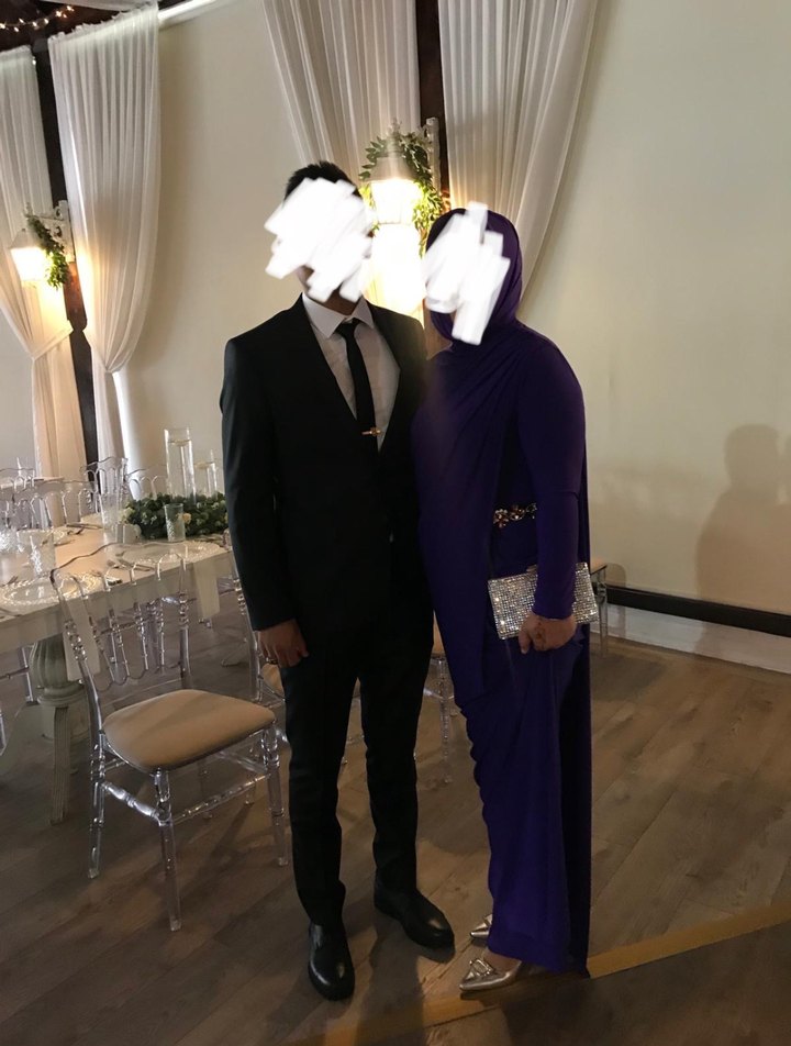 Hilal Oğuzkan Mor Drapeli Uzun Abiye Elbise - Görsel 4