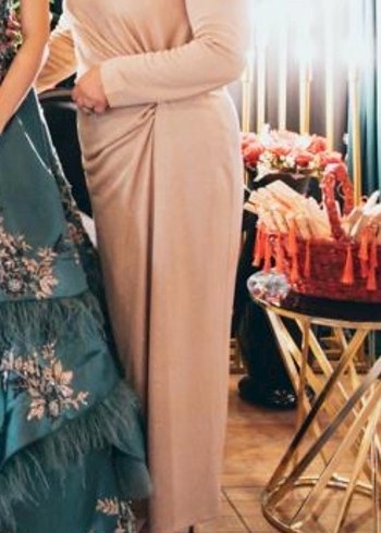 Hilal Oğuzkan Gold Simli Elbise - Görsel 2