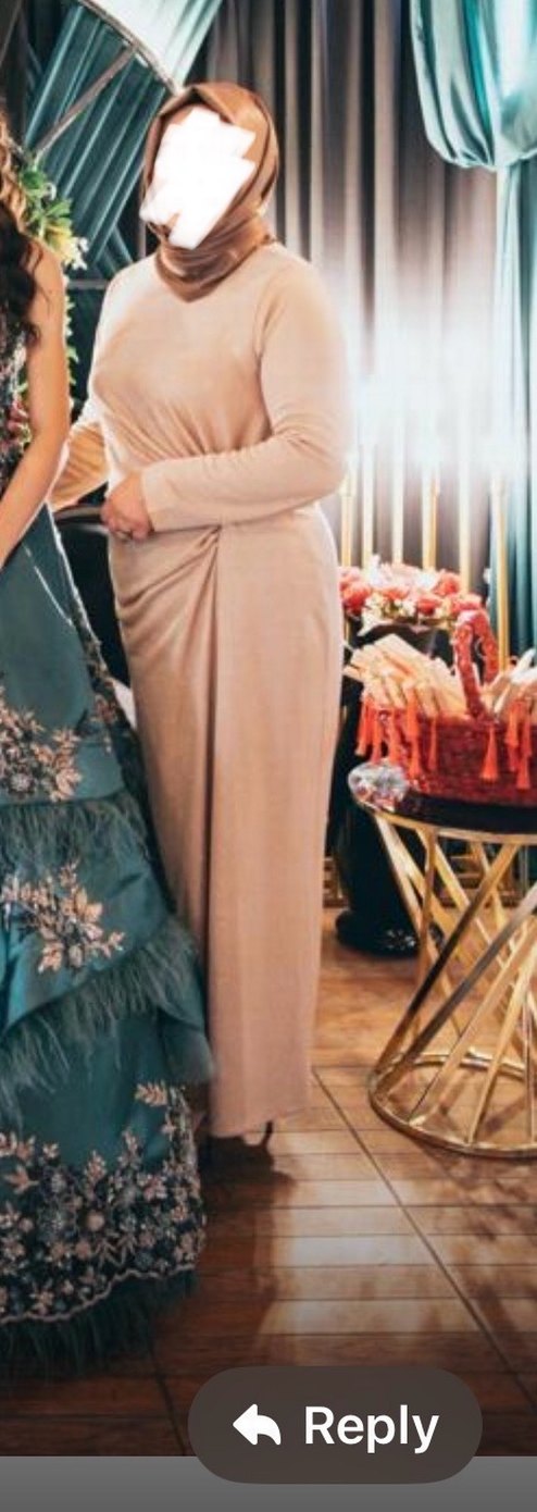 Hilal Oğuzkan Gold Simli Elbise - Görsel 2