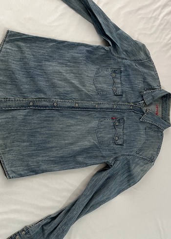 Levis Unisex Vintage Denim Gomlek Uzun Kollu