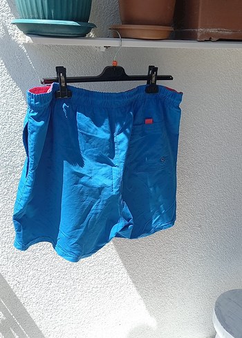 Erkek Mavi Mini Kemerli Şort Mayo - Görsel 5