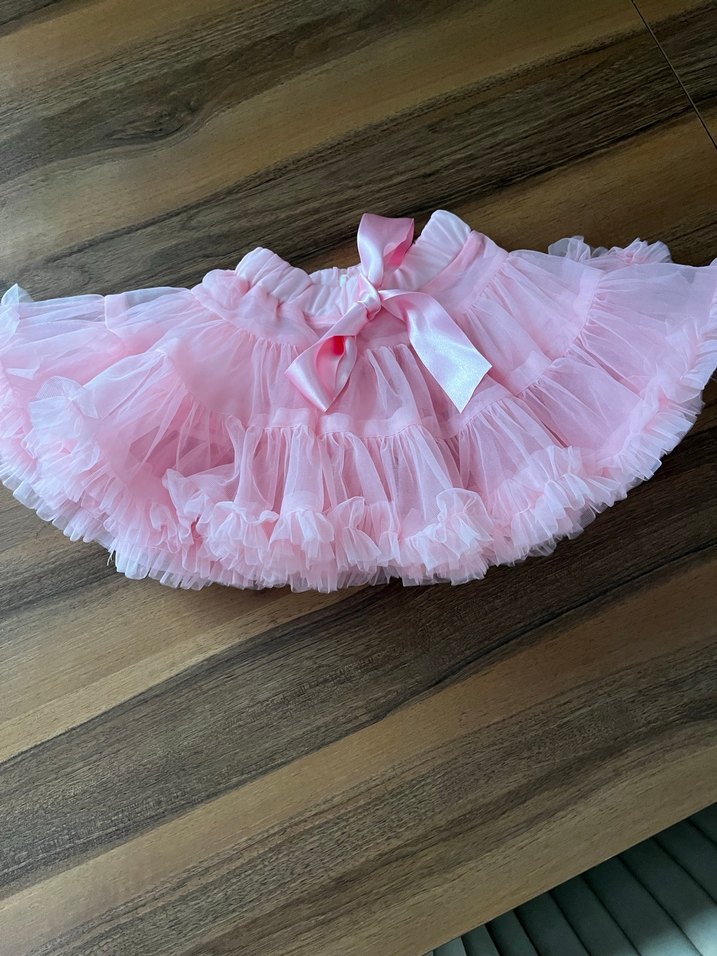 Pembe Fırfırlı Kız Çocuk Etek - Görsel 2