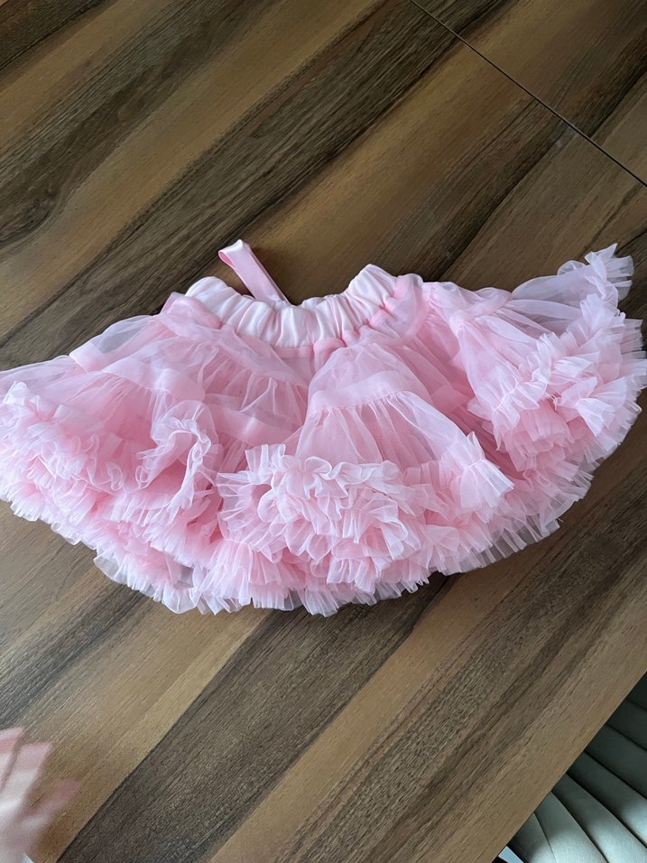 Pembe Fırfırlı Kız Çocuk Etek - Görsel 3