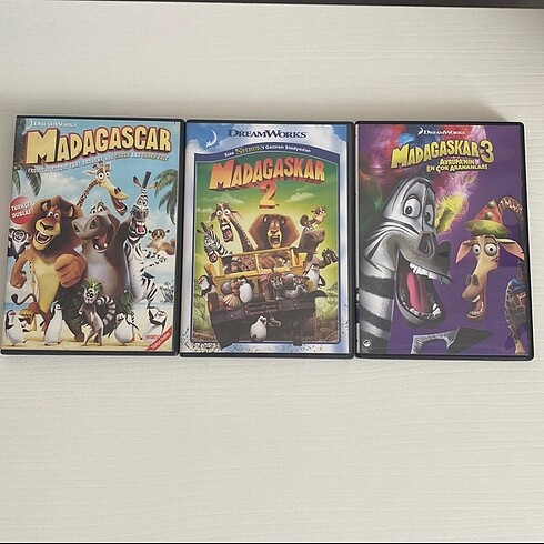 Madagascar dvd seti madagaskar cd animasyon çizgi film