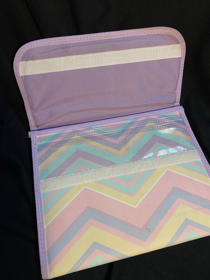 Renkli Pastel Desenli Fermuarlı dosya - Görsel 2
