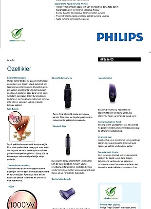 Philips Philips ProCare Airstyler HP8656/00 Saç Şekillendirme Seti