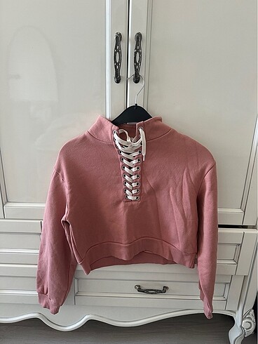 Bağcıklı sweatshirt