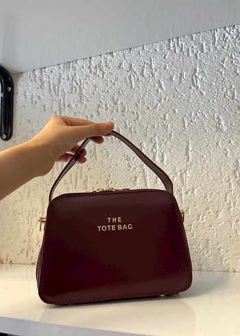Bordo Deri Kadın El Çantası