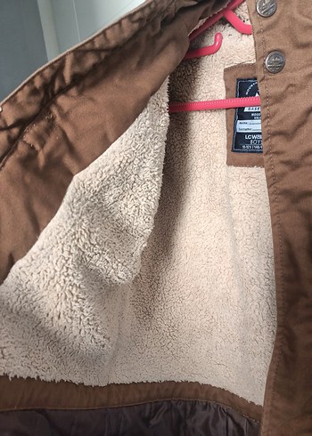 Kahverengi Erkek Çocuk Düğmeli Keten Ceket - Görsel 5