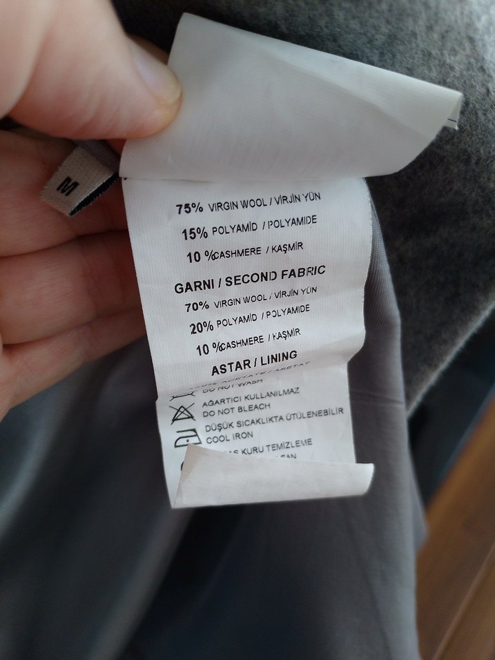 yün kaşmir mont - Görsel 5