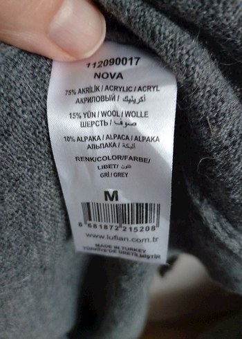 Gri erkek yünlü kazak - Görsel 4