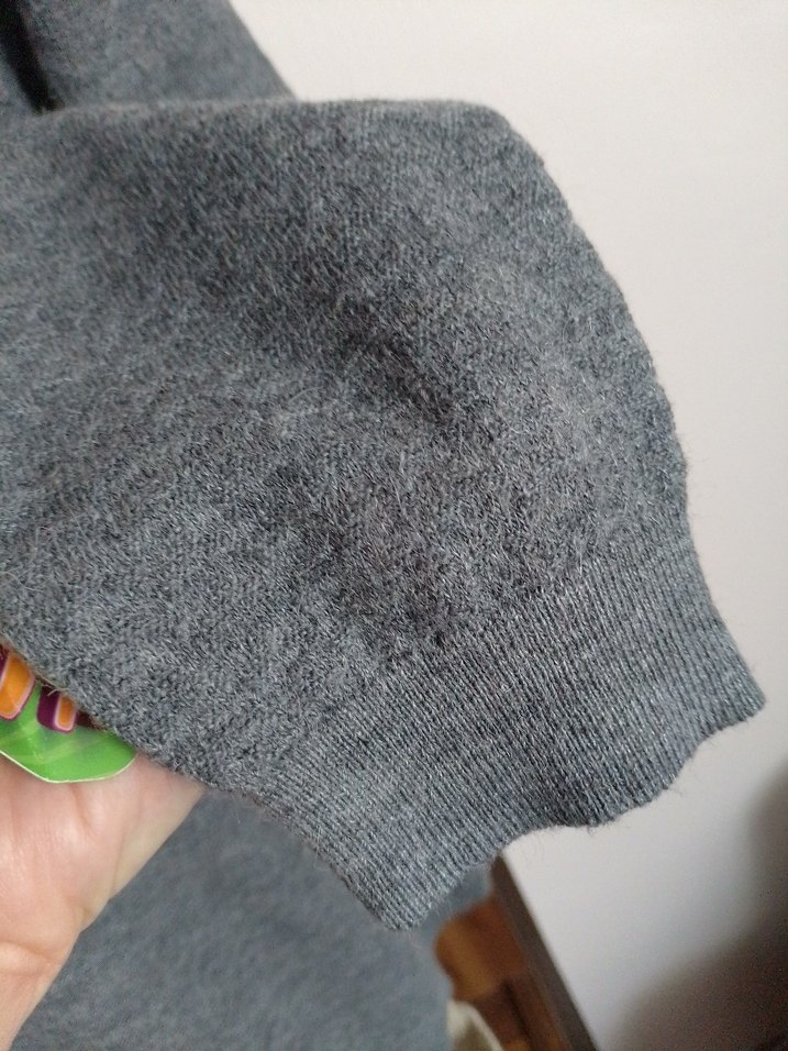 Gri erkek yünlü kazak - Görsel 3