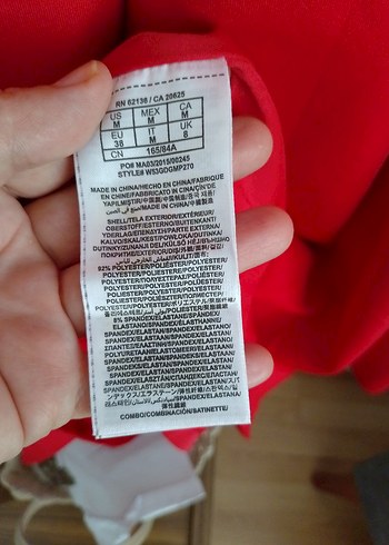 Dantel Detaylı Kırmızi elbise - Görsel 10