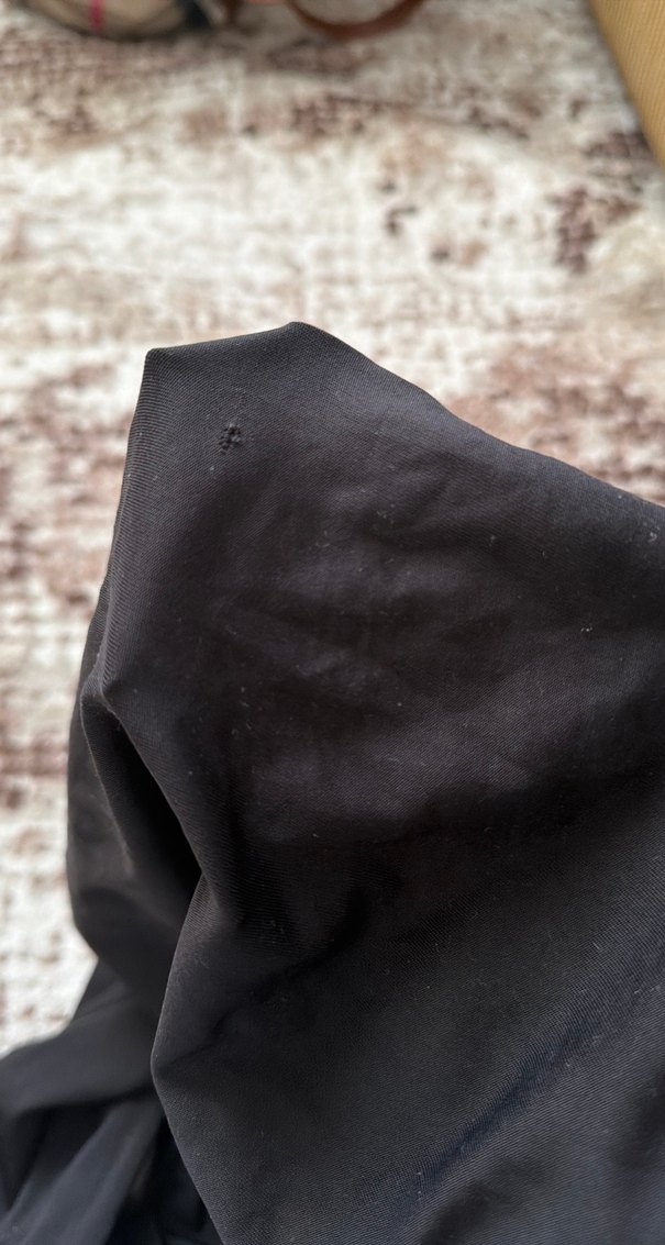 Siyah Kadın Keten Rahat Kesim Pantolon - Görsel 3