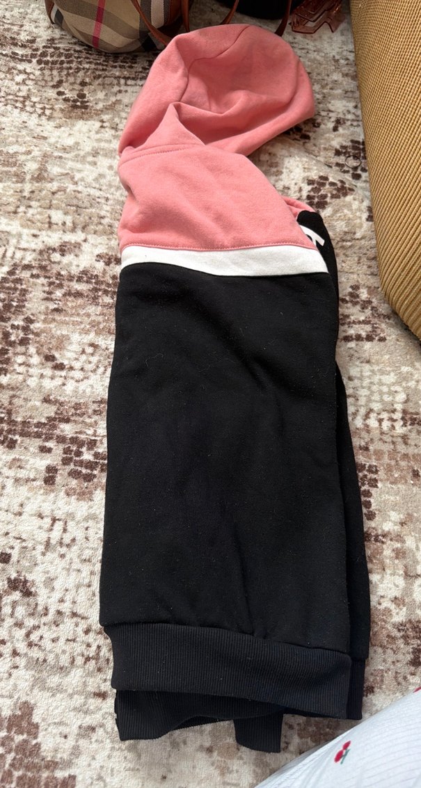 Fermuarlı Pembe Siyah Kadın hirka - Görsel 4