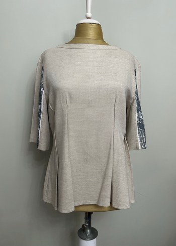 Derishow markanın bej bluzu - Görsel 6